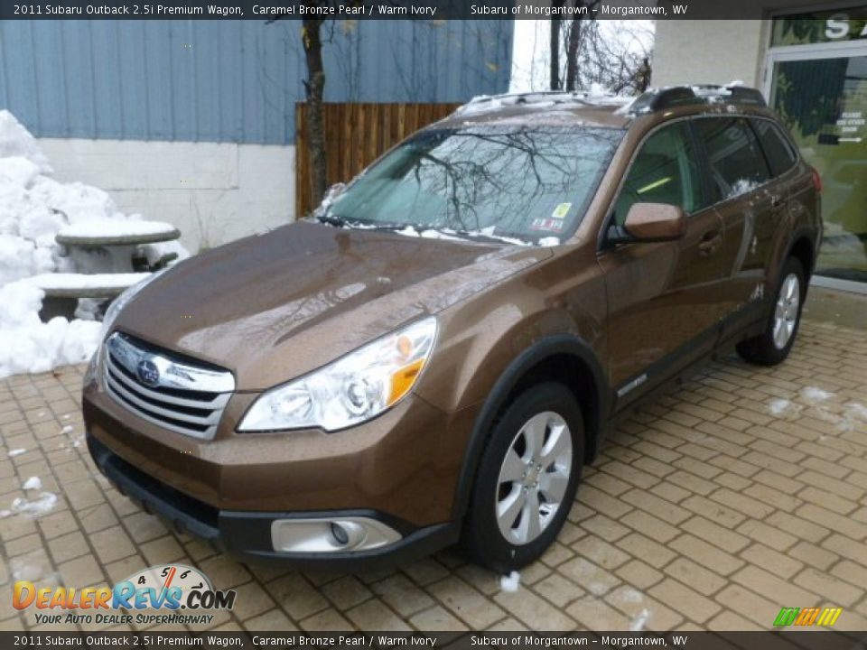 2011 Subaru Outback 2.5i Premium Wagon Caramel Bronze Pearl / Warm Ivory Photo #3