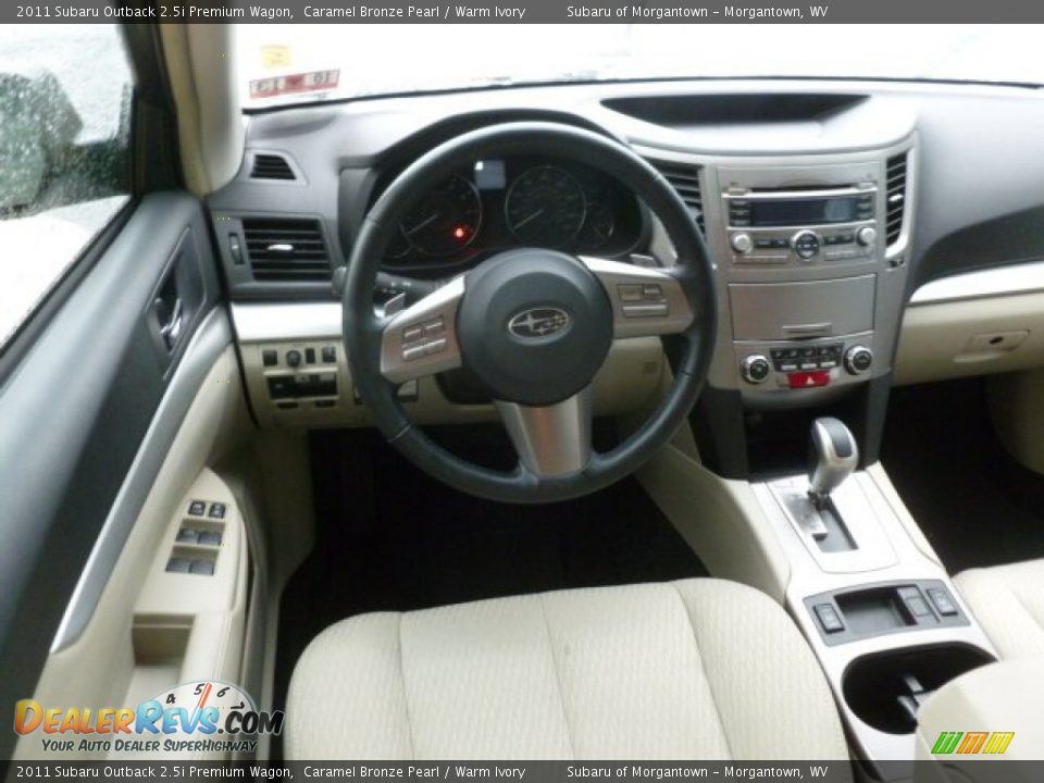 2011 Subaru Outback 2.5i Premium Wagon Caramel Bronze Pearl / Warm Ivory Photo #6