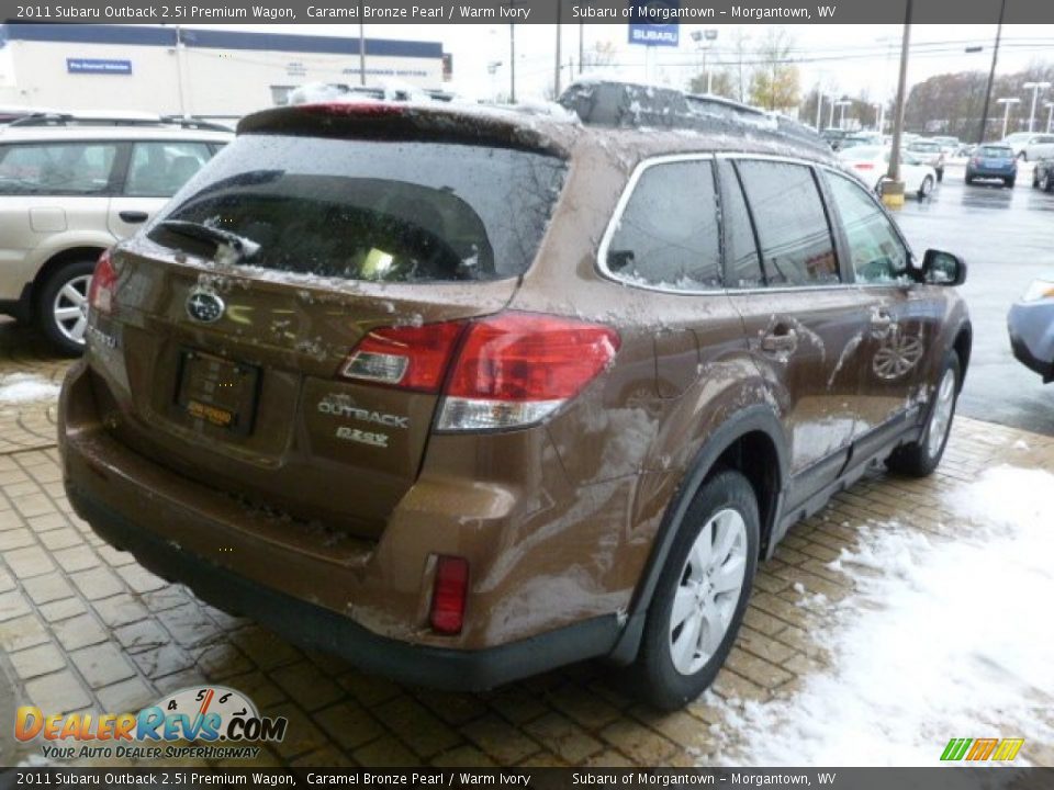 2011 Subaru Outback 2.5i Premium Wagon Caramel Bronze Pearl / Warm Ivory Photo #11