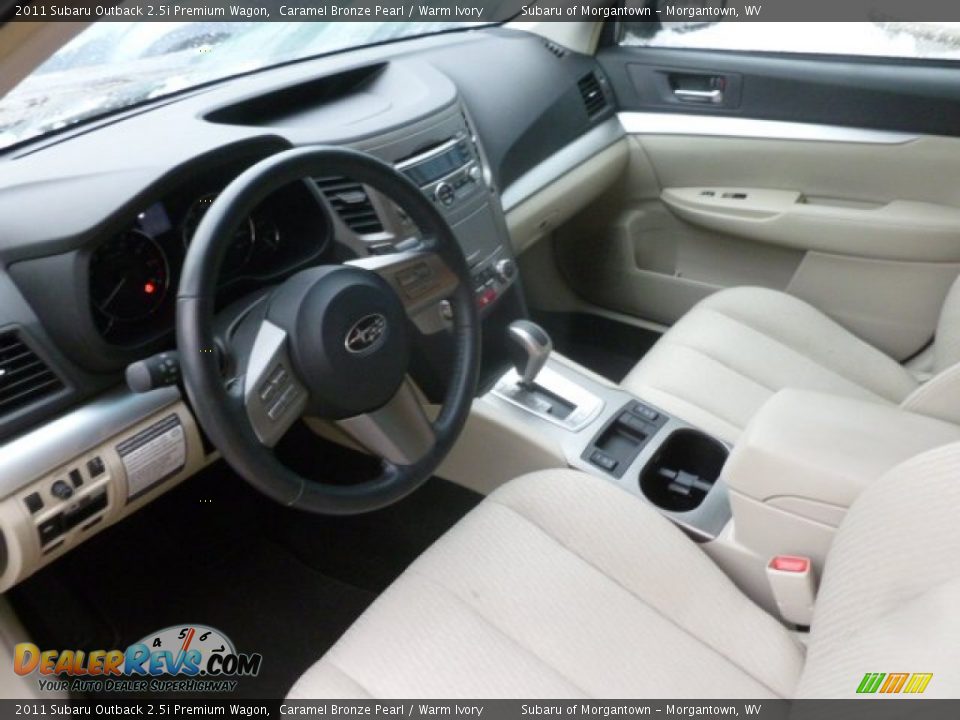2011 Subaru Outback 2.5i Premium Wagon Caramel Bronze Pearl / Warm Ivory Photo #16