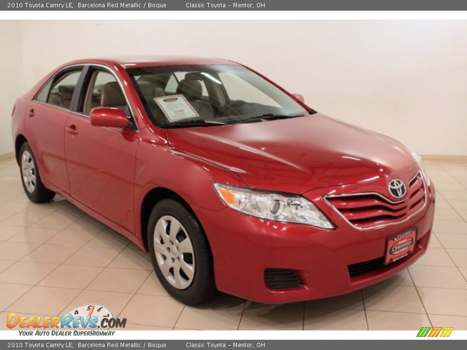 2010 Toyota Camry LE Barcelona Red Metallic / Bisque Photo #1