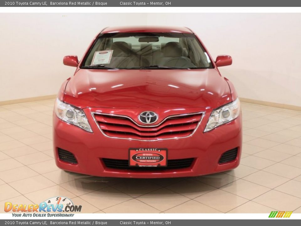 2010 Toyota Camry LE Barcelona Red Metallic / Bisque Photo #2