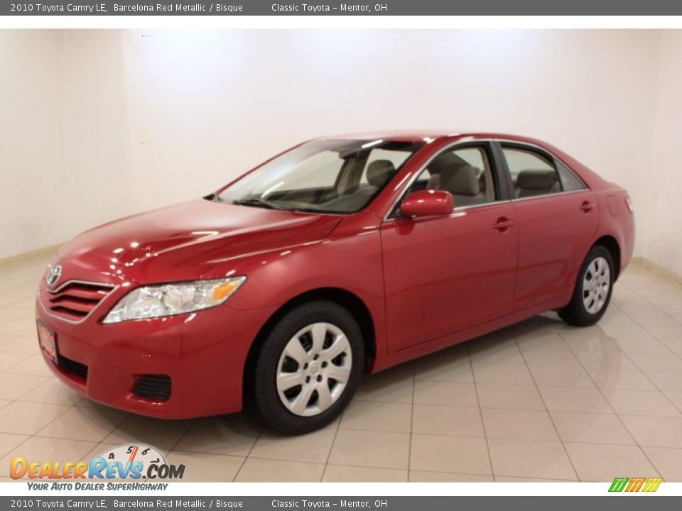 2010 Toyota Camry LE Barcelona Red Metallic / Bisque Photo #3