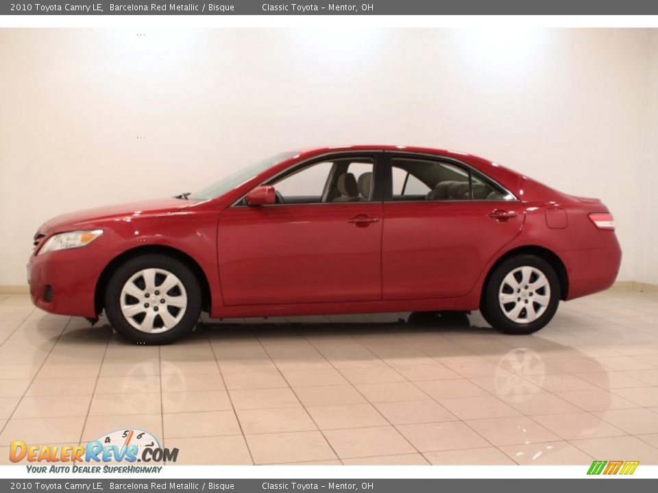 2010 Toyota Camry LE Barcelona Red Metallic / Bisque Photo #4