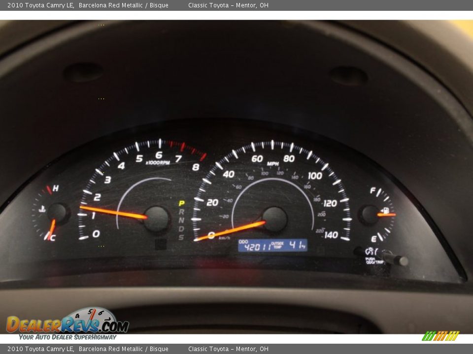 2010 Toyota Camry LE Barcelona Red Metallic / Bisque Photo #7