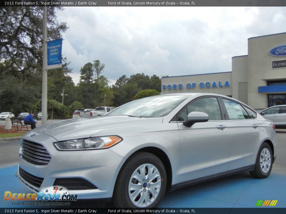 2013 Ford Fusion S Ingot Silver Metallic / Earth Gray Photo #1