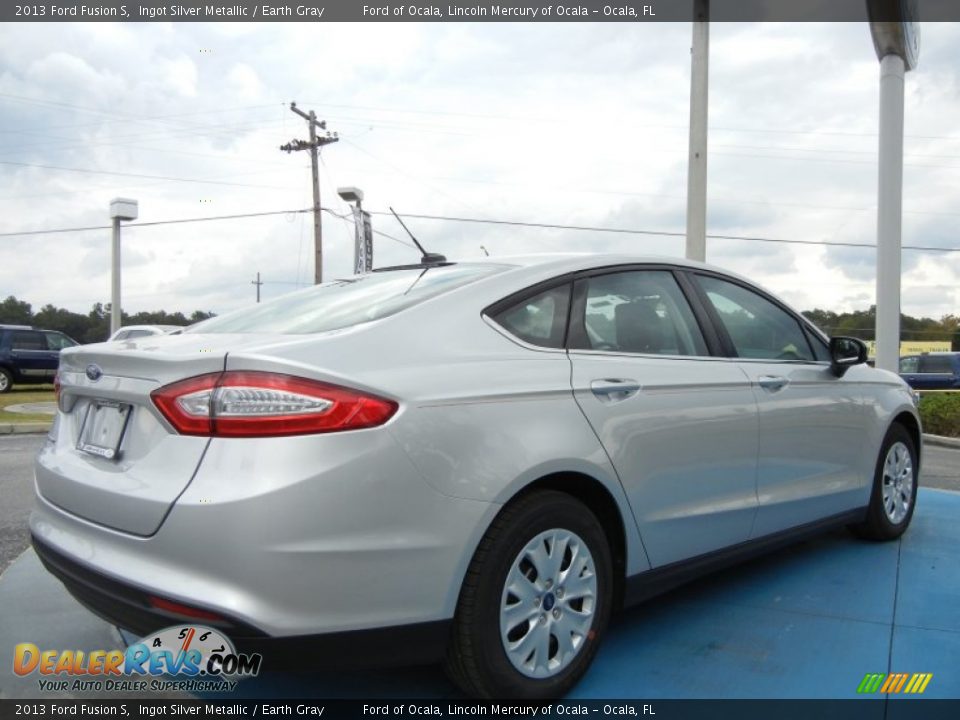 2013 Ford Fusion S Ingot Silver Metallic / Earth Gray Photo #3