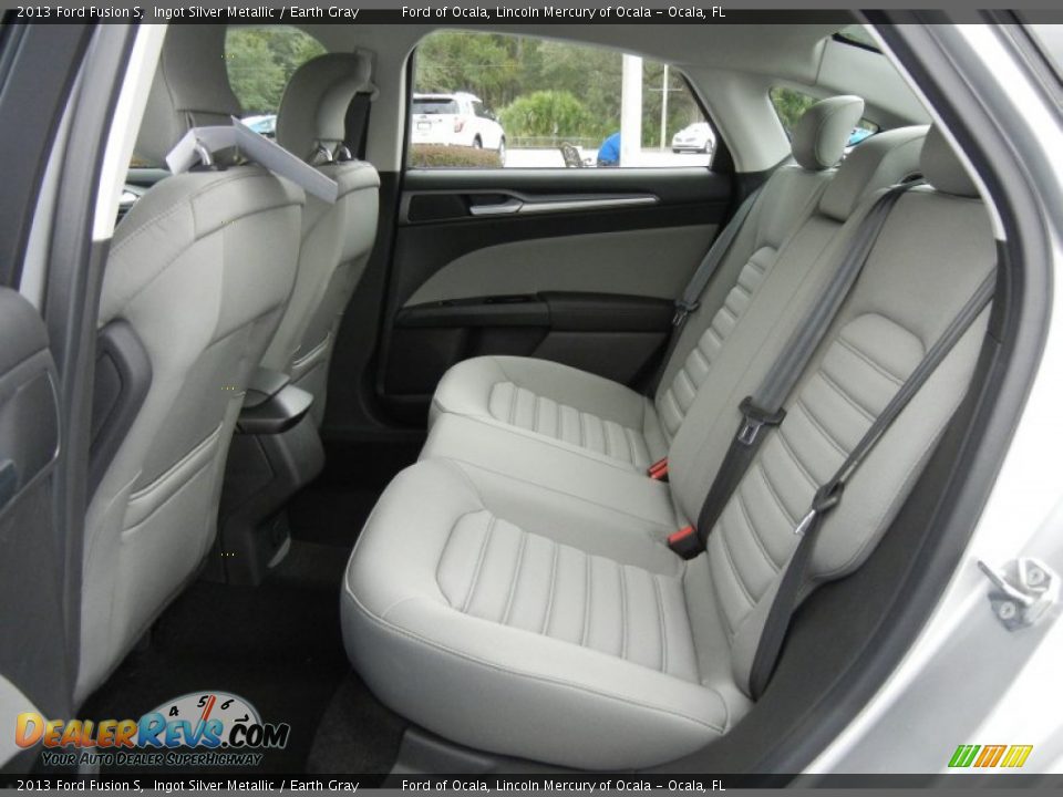 Rear Seat of 2013 Ford Fusion S Photo #6