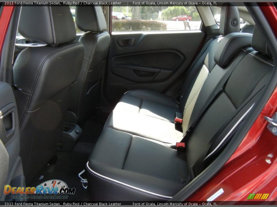Rear Seat of 2013 Ford Fiesta Titanium Sedan Photo #6