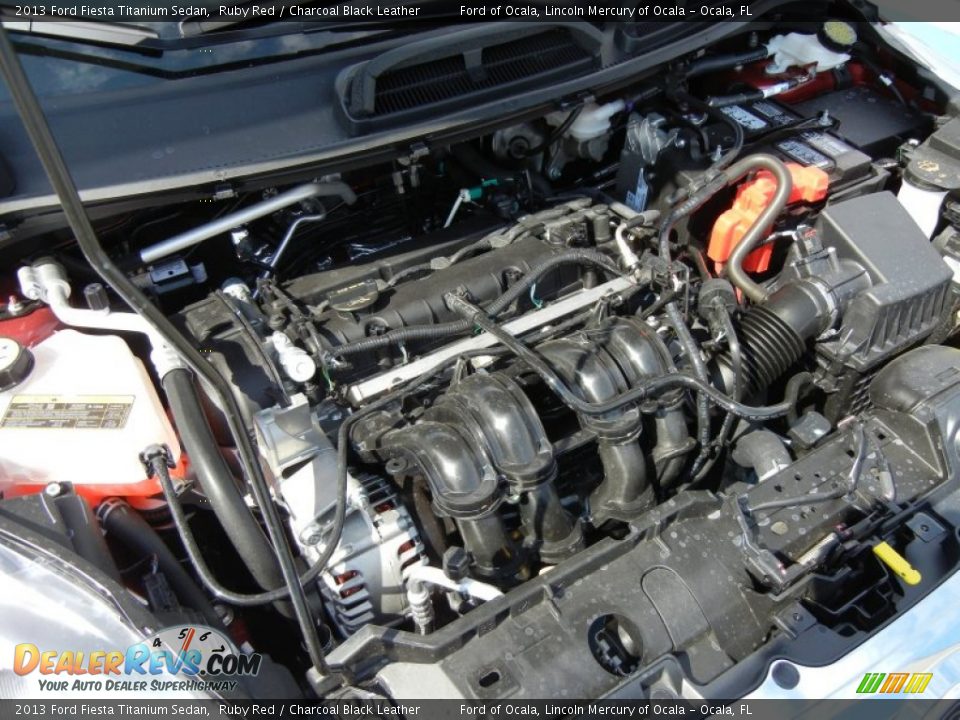 2013 Ford Fiesta Titanium Sedan 1.6 Liter DOHC 16-Valve Ti-VCT Duratec 4 Cylinder Engine Photo #11