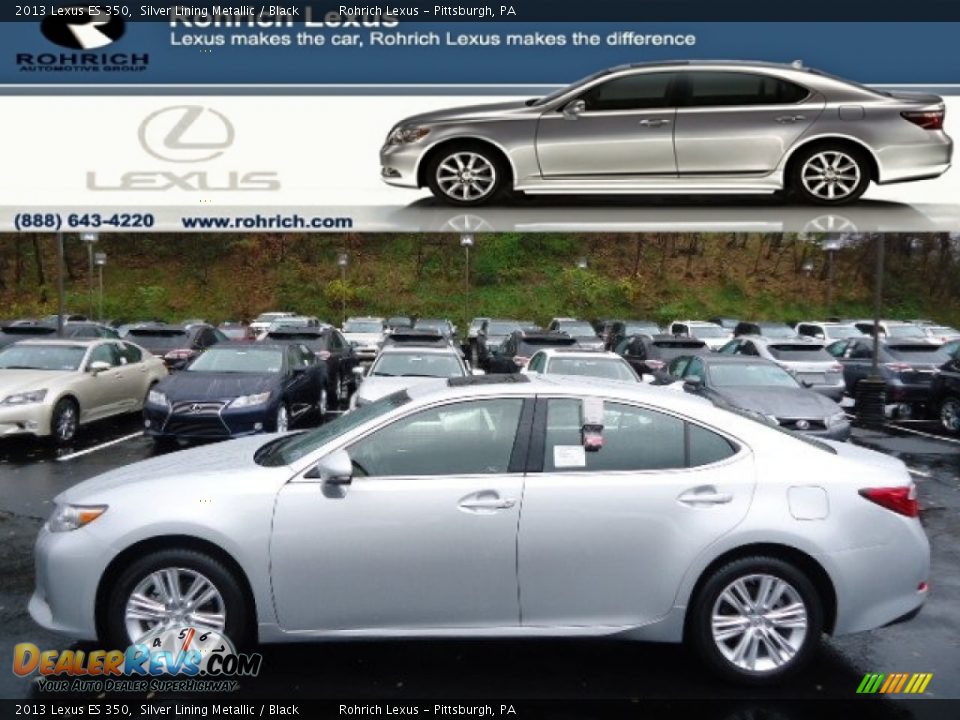 2013 Lexus ES 350 Silver Lining Metallic / Black Photo #1