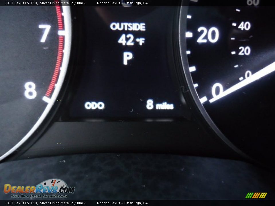 2013 Lexus ES 350 Silver Lining Metallic / Black Photo #20