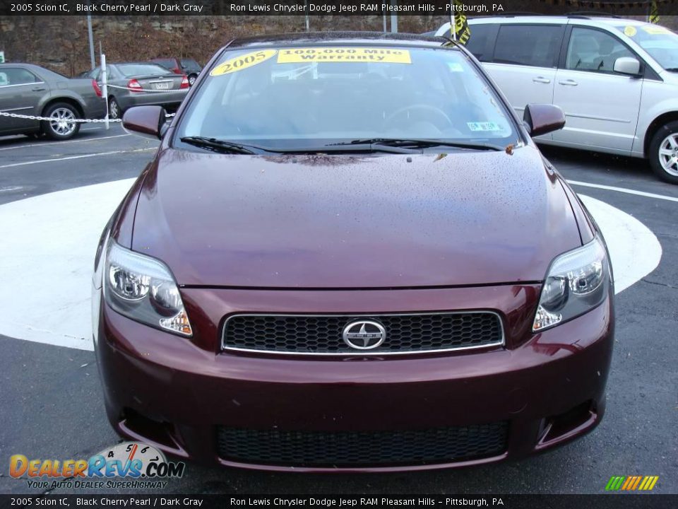2005 Scion tC Black Cherry Pearl / Dark Gray Photo #7