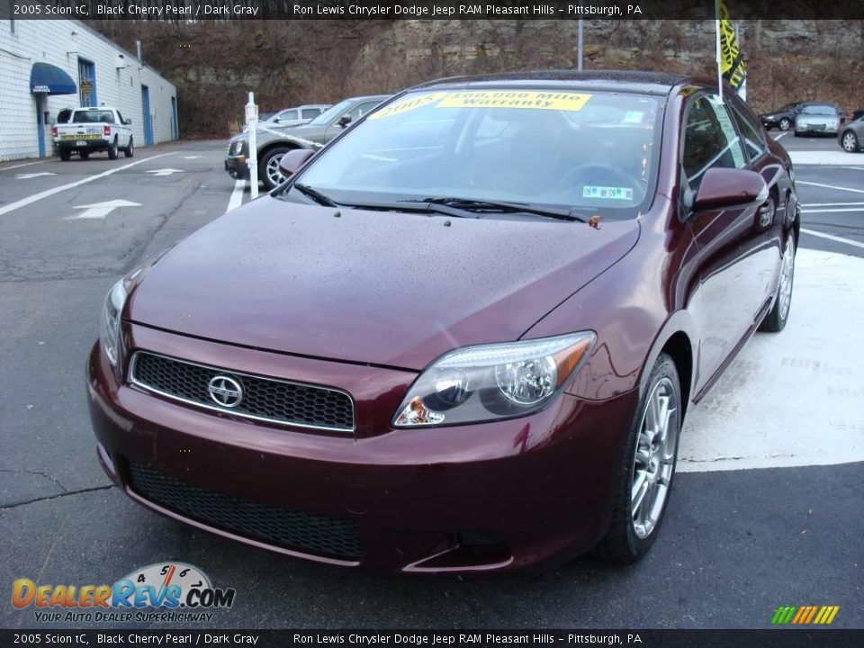 2005 Scion tC Black Cherry Pearl / Dark Gray Photo #8