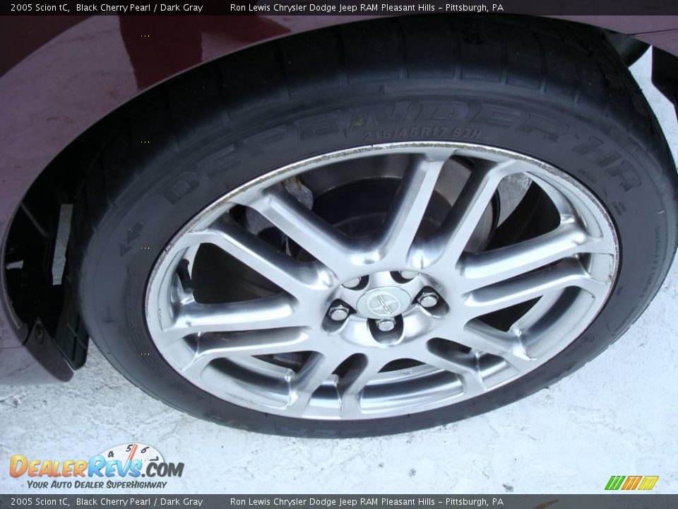 2005 Scion tC Black Cherry Pearl / Dark Gray Photo #10
