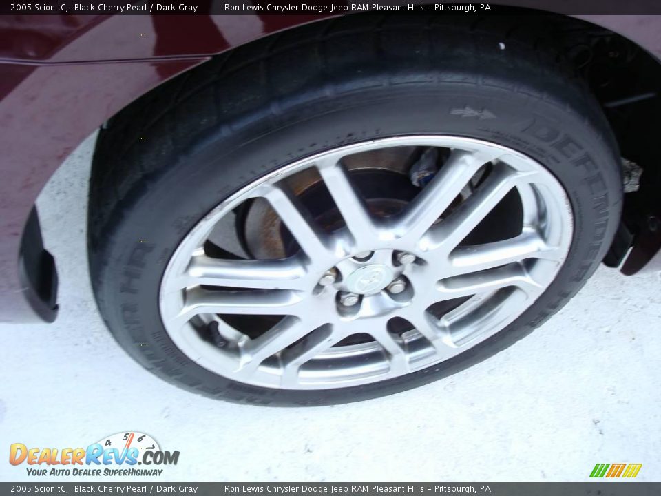 2005 Scion tC Black Cherry Pearl / Dark Gray Photo #11