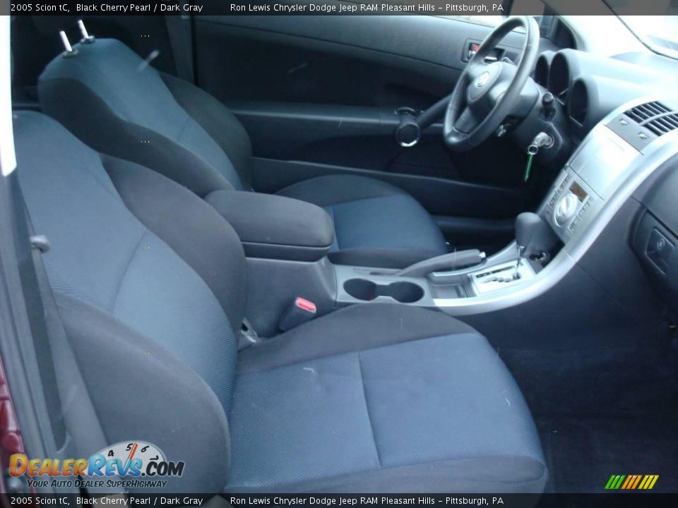 2005 Scion tC Black Cherry Pearl / Dark Gray Photo #13