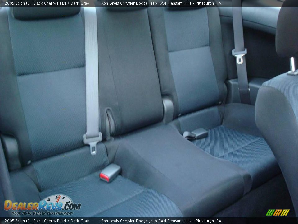 2005 Scion tC Black Cherry Pearl / Dark Gray Photo #15