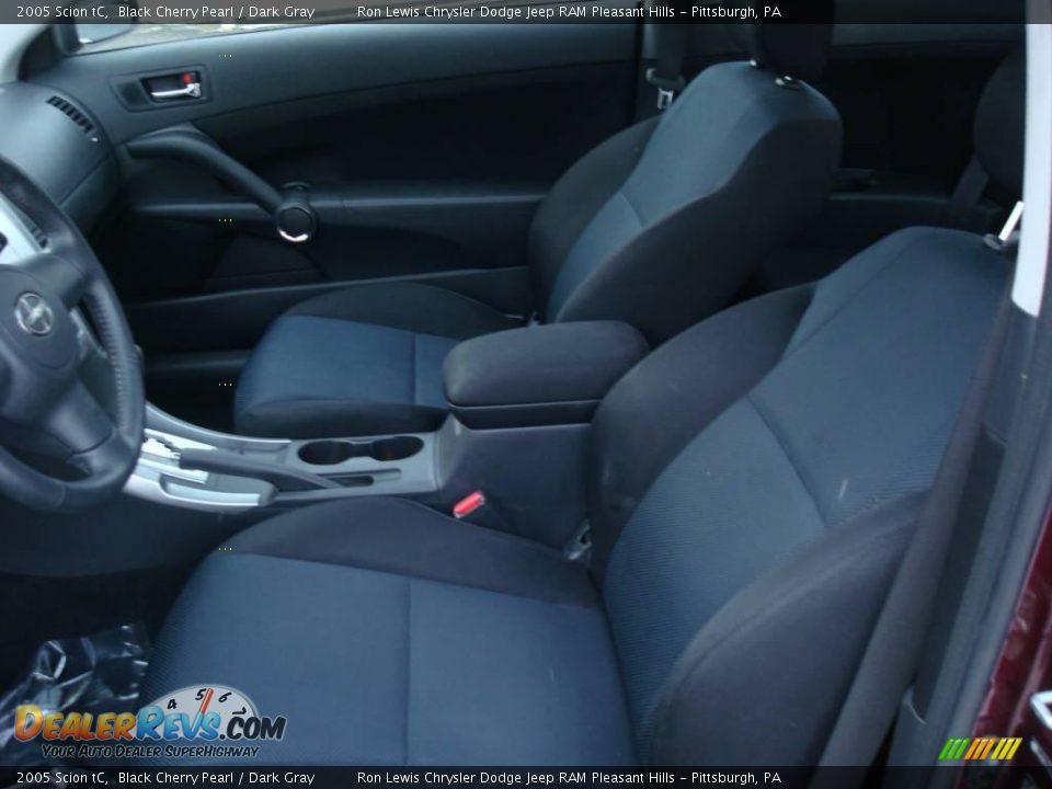 2005 Scion tC Black Cherry Pearl / Dark Gray Photo #16