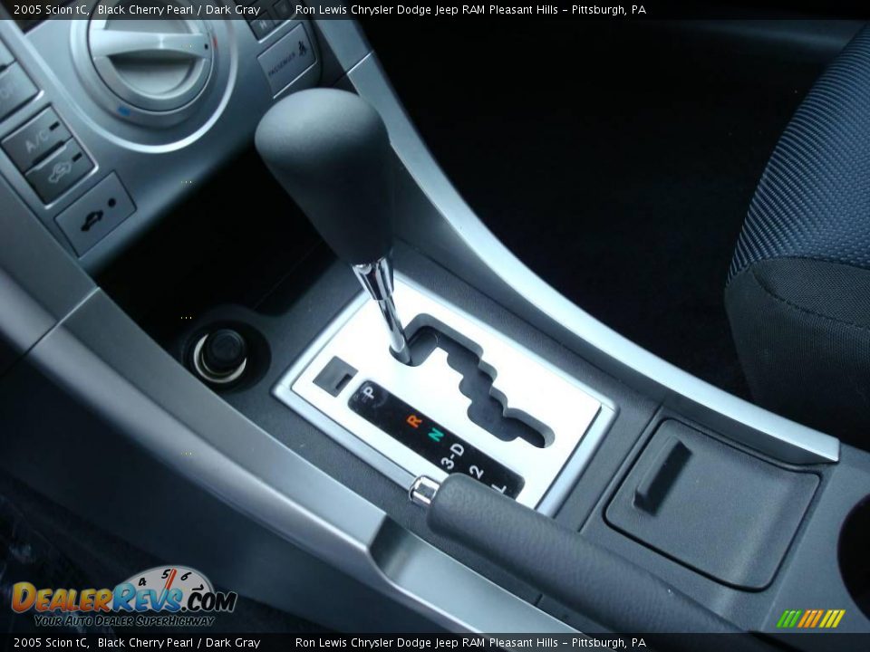 2005 Scion tC Black Cherry Pearl / Dark Gray Photo #21