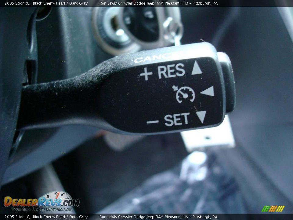 2005 Scion tC Black Cherry Pearl / Dark Gray Photo #22