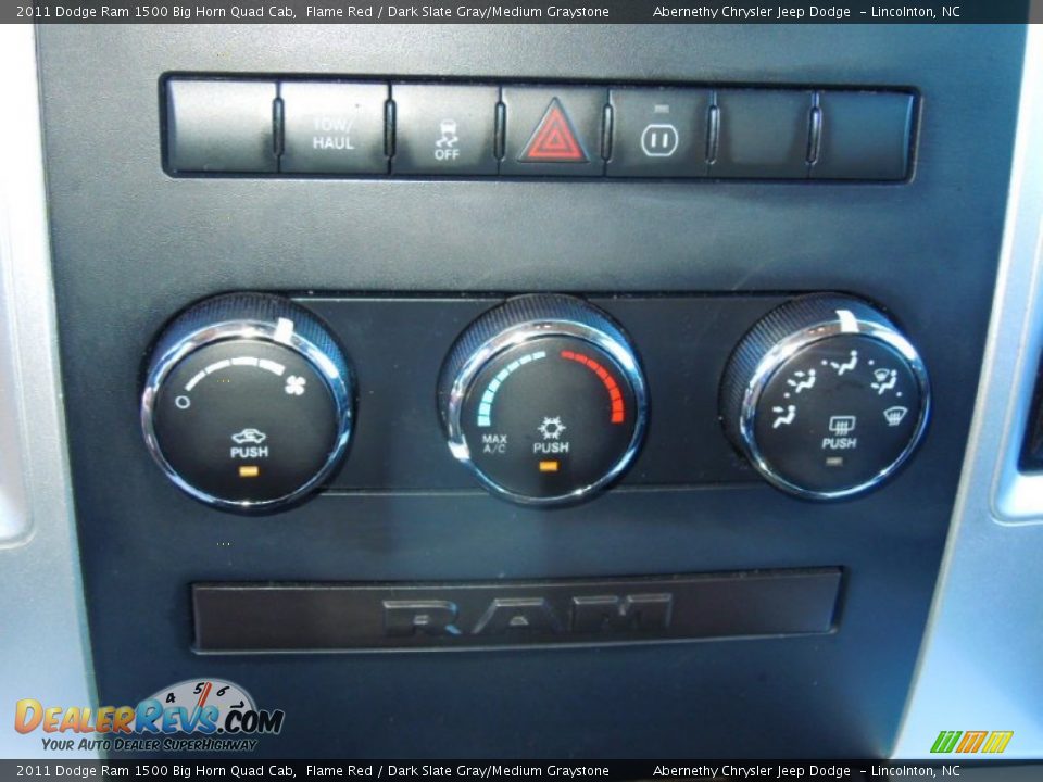 2011 Dodge Ram 1500 Big Horn Quad Cab Flame Red / Dark Slate Gray/Medium Graystone Photo #13