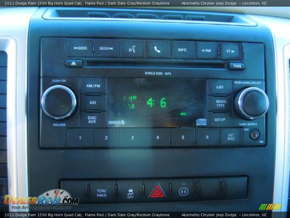 2011 Dodge Ram 1500 Big Horn Quad Cab Flame Red / Dark Slate Gray/Medium Graystone Photo #14