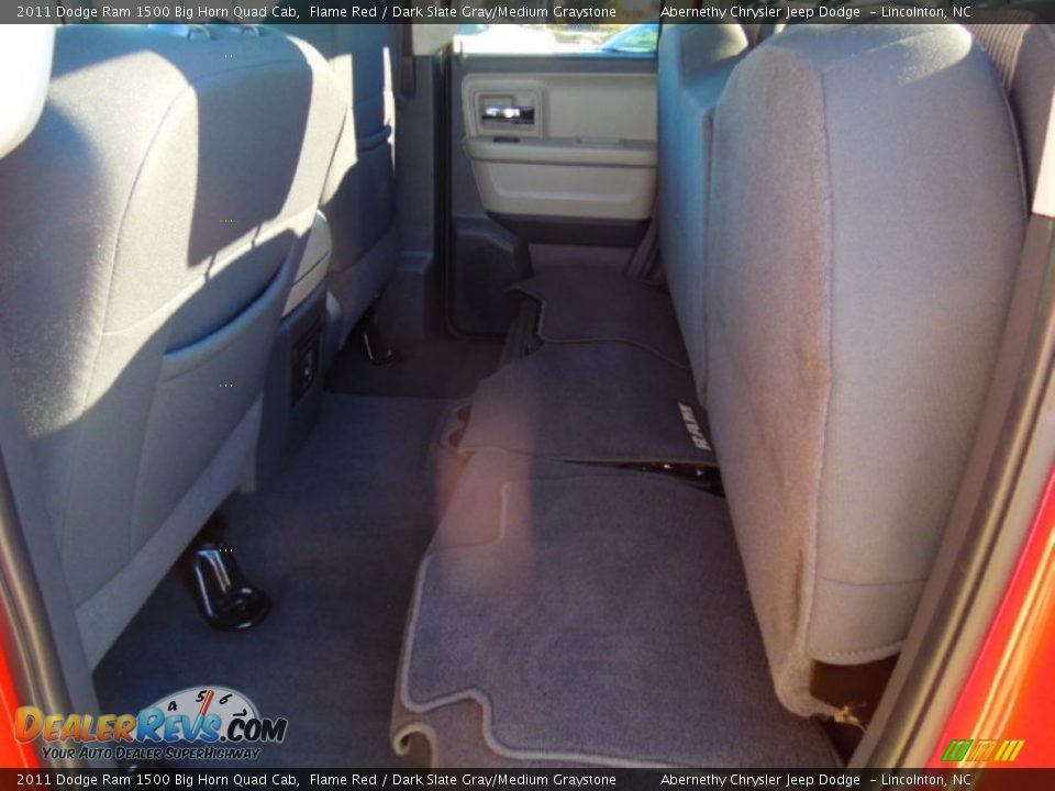 2011 Dodge Ram 1500 Big Horn Quad Cab Flame Red / Dark Slate Gray/Medium Graystone Photo #17