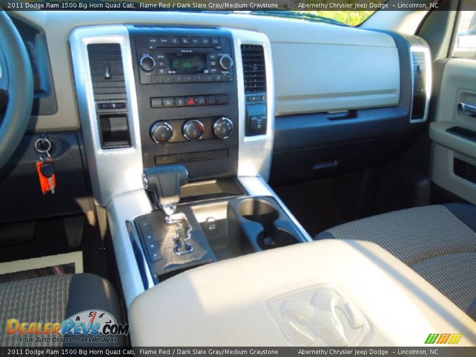 2011 Dodge Ram 1500 Big Horn Quad Cab Flame Red / Dark Slate Gray/Medium Graystone Photo #19