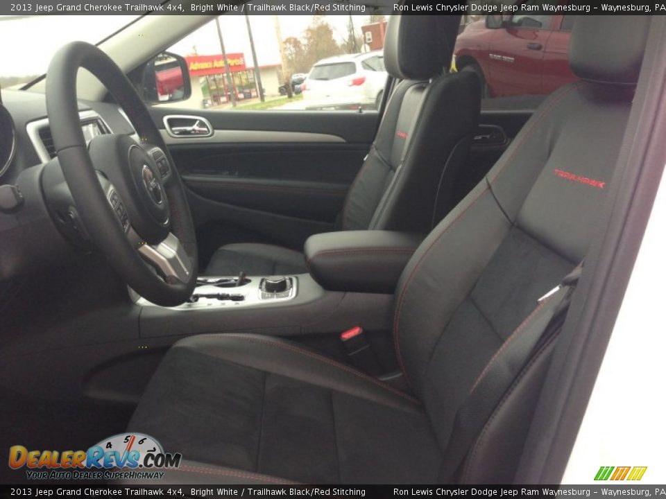 Trailhawk Black/Red Stitching Interior - 2013 Jeep Grand Cherokee Trailhawk 4x4 Photo #9