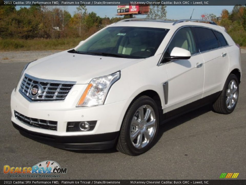 2013 Cadillac SRX Performance FWD Platinum Ice Tricoat / Shale/Brownstone Photo #1