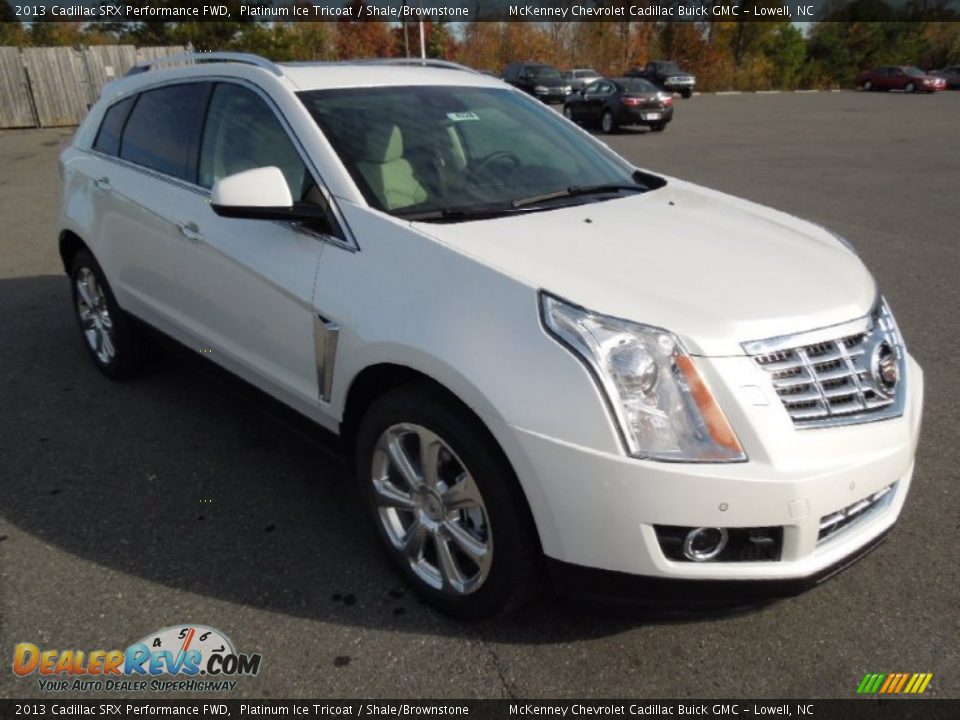 2013 Cadillac SRX Performance FWD Platinum Ice Tricoat / Shale/Brownstone Photo #2