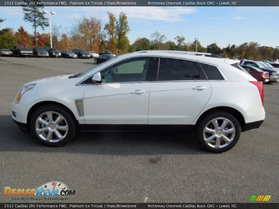 2013 Cadillac SRX Performance FWD Platinum Ice Tricoat / Shale/Brownstone Photo #3