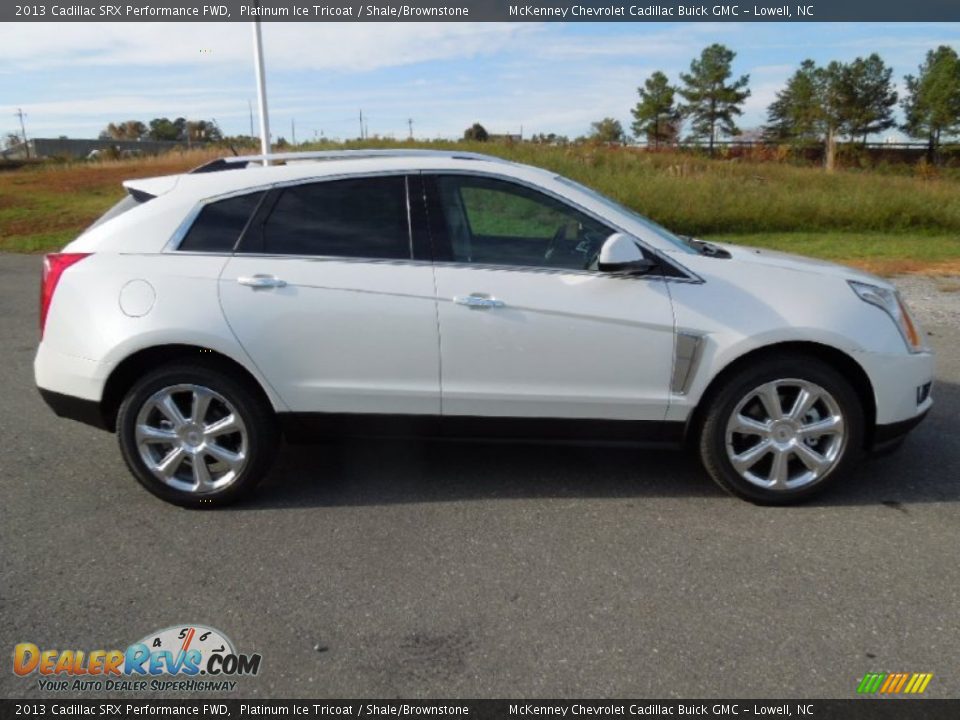 2013 Cadillac SRX Performance FWD Platinum Ice Tricoat / Shale/Brownstone Photo #6