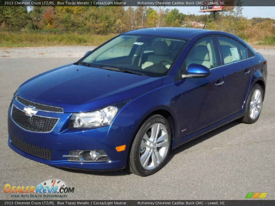 2013 Chevrolet Cruze LTZ/RS Blue Topaz Metallic / Cocoa/Light Neutral Photo #1