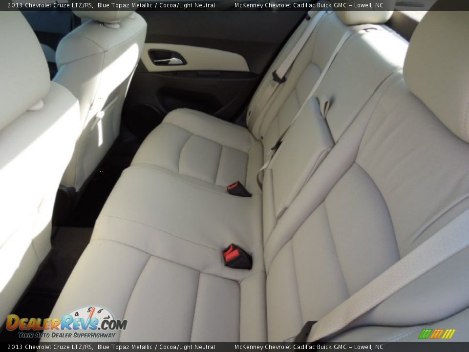 2013 Chevrolet Cruze LTZ/RS Blue Topaz Metallic / Cocoa/Light Neutral Photo #19