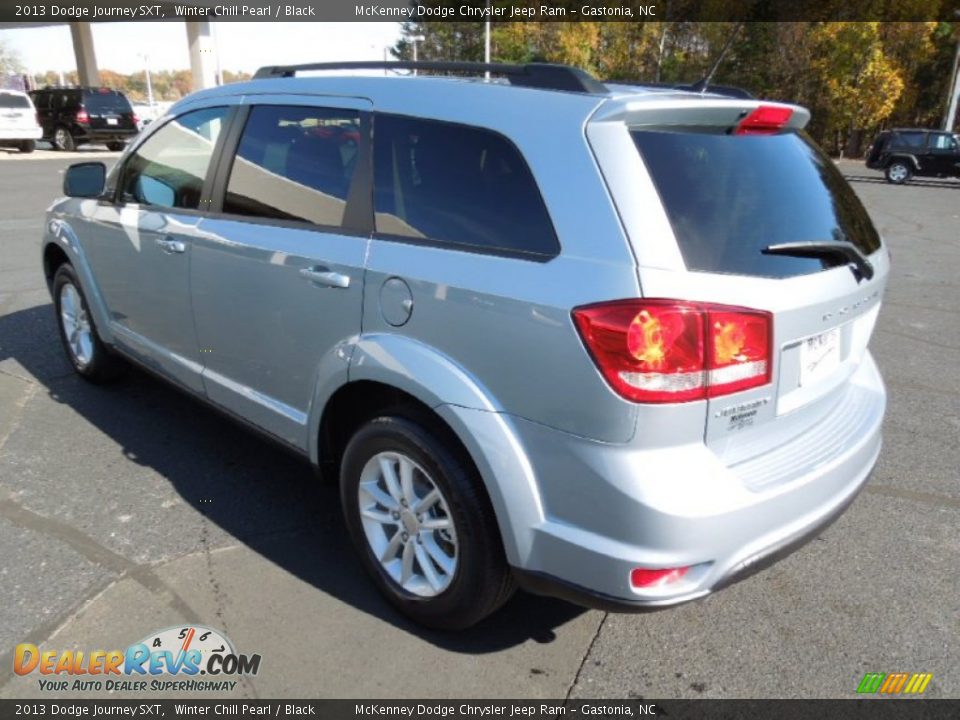2013 Dodge Journey SXT Winter Chill Pearl / Black Photo #4