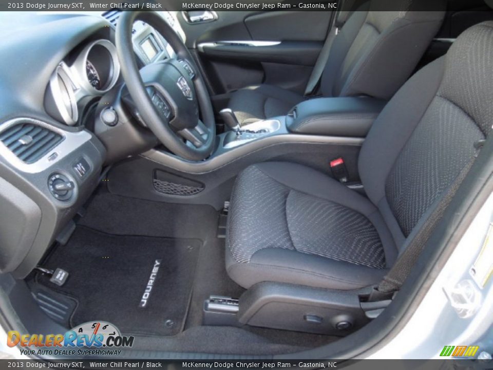 2013 Dodge Journey SXT Winter Chill Pearl / Black Photo #8