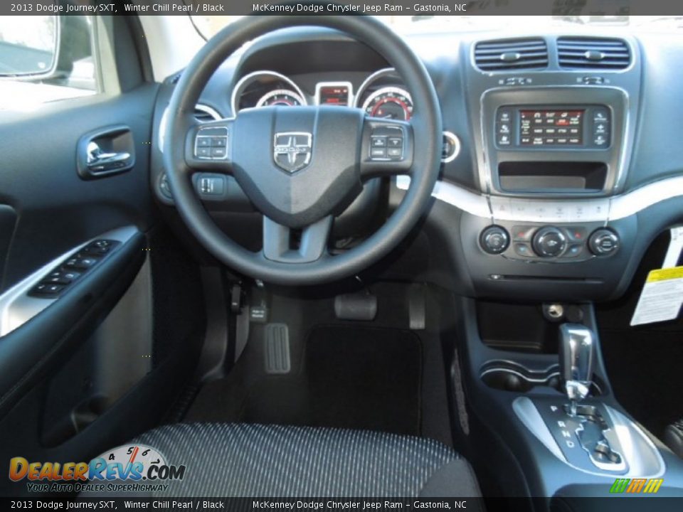 2013 Dodge Journey SXT Winter Chill Pearl / Black Photo #18