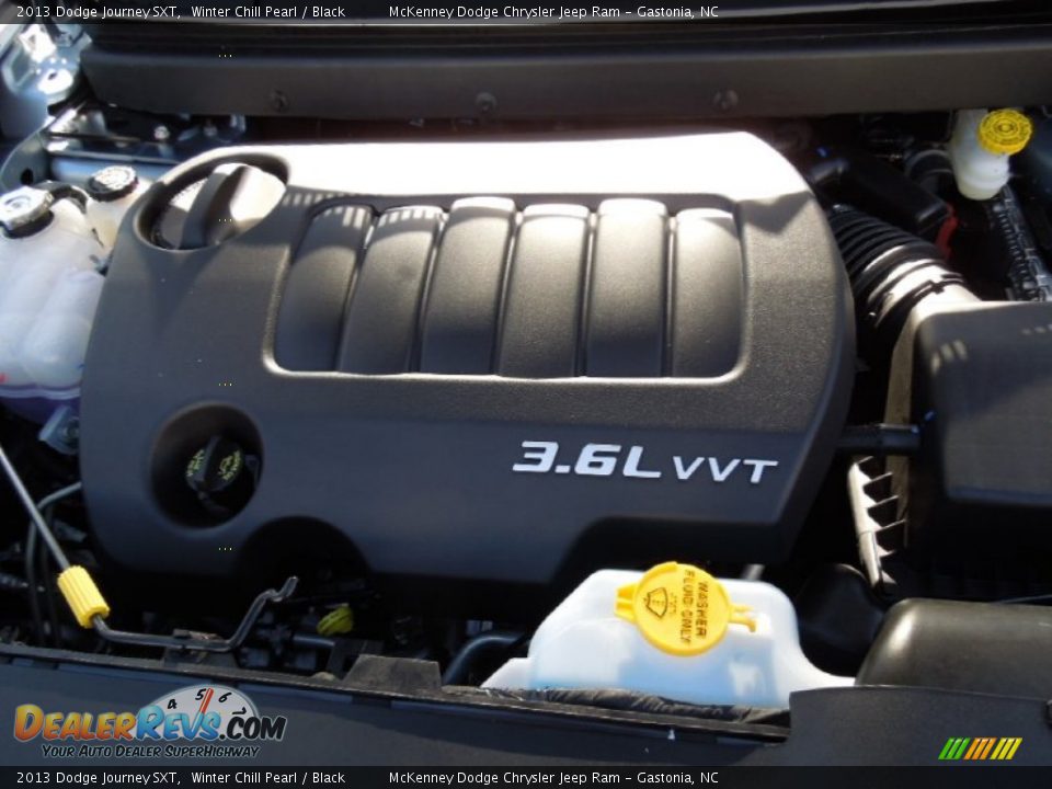 2013 Dodge Journey SXT Winter Chill Pearl / Black Photo #27