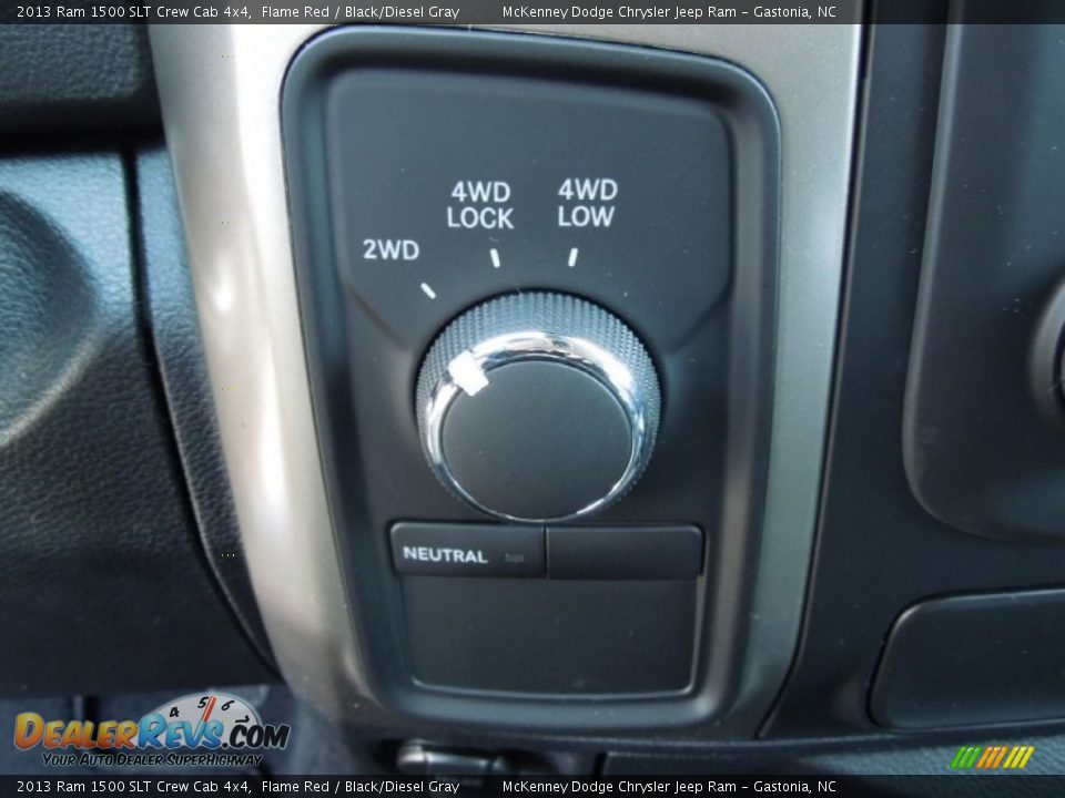 2013 Ram 1500 SLT Crew Cab 4x4 Flame Red / Black/Diesel Gray Photo #13
