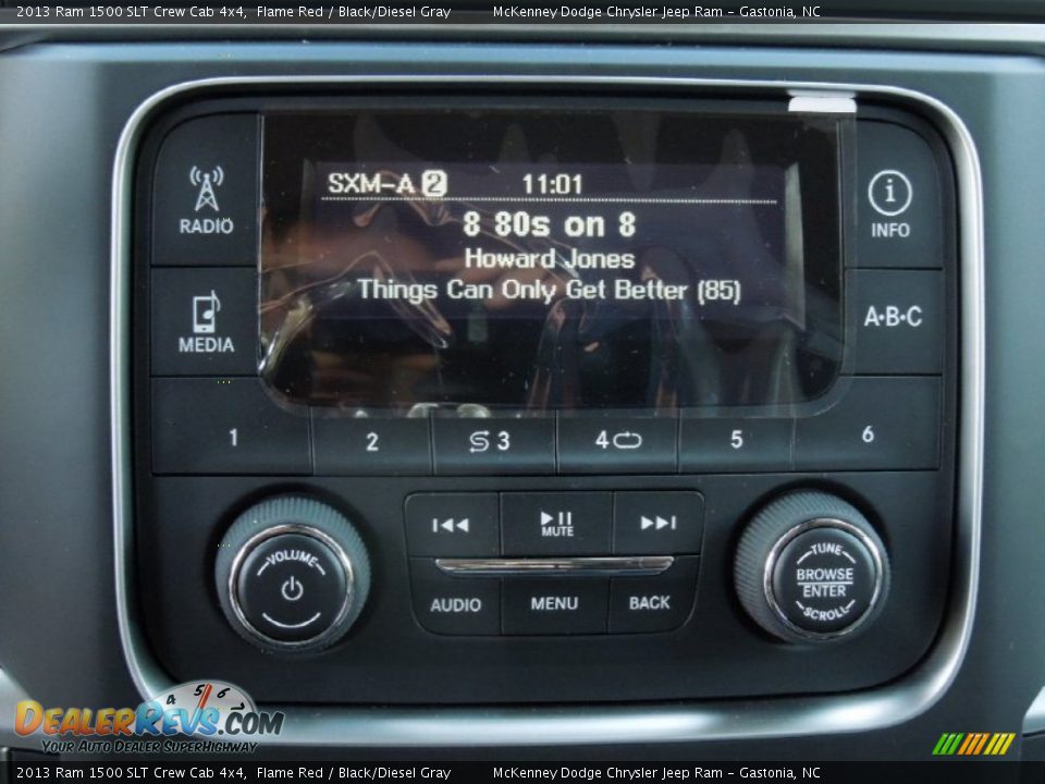 2013 Ram 1500 SLT Crew Cab 4x4 Flame Red / Black/Diesel Gray Photo #15