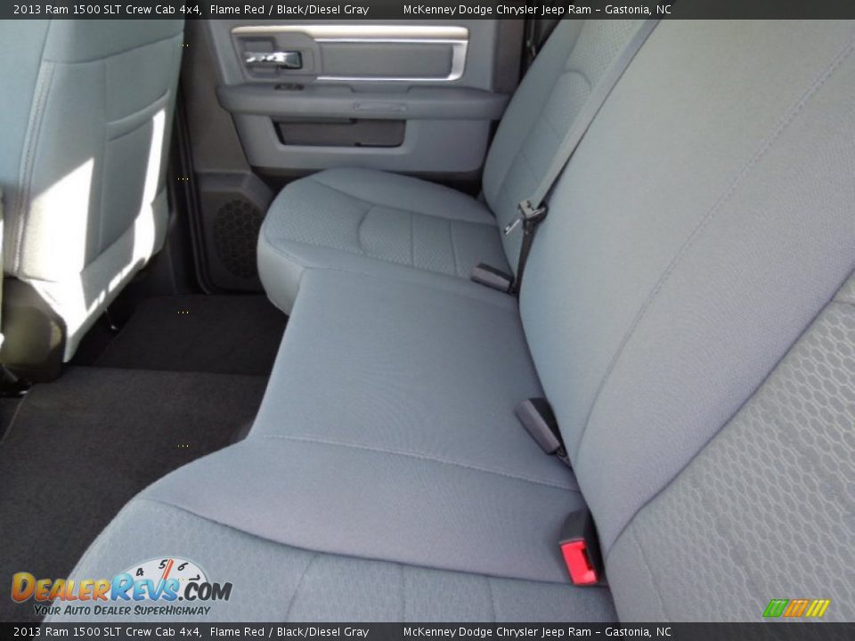 2013 Ram 1500 SLT Crew Cab 4x4 Flame Red / Black/Diesel Gray Photo #18