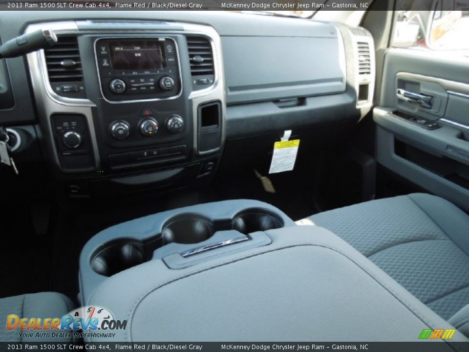 2013 Ram 1500 SLT Crew Cab 4x4 Flame Red / Black/Diesel Gray Photo #20
