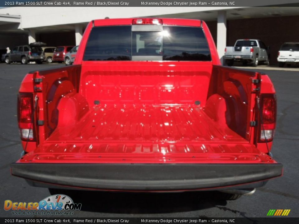 2013 Ram 1500 SLT Crew Cab 4x4 Flame Red / Black/Diesel Gray Photo #21