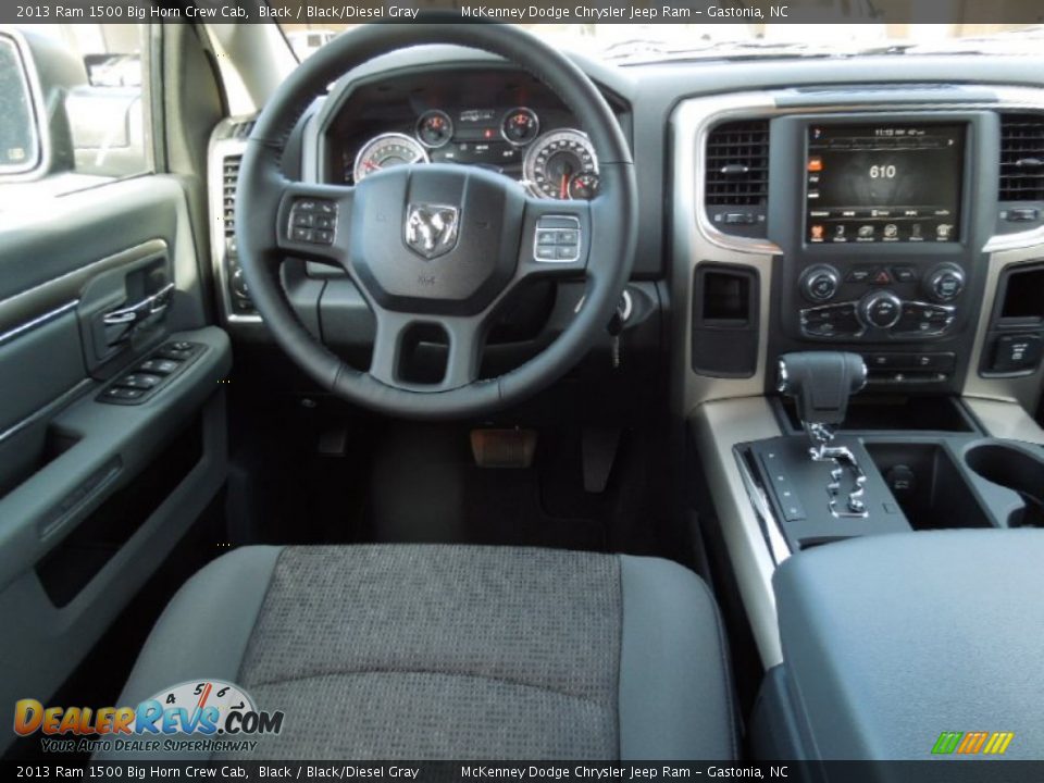 Dashboard of 2013 Ram 1500 Big Horn Crew Cab Photo #20