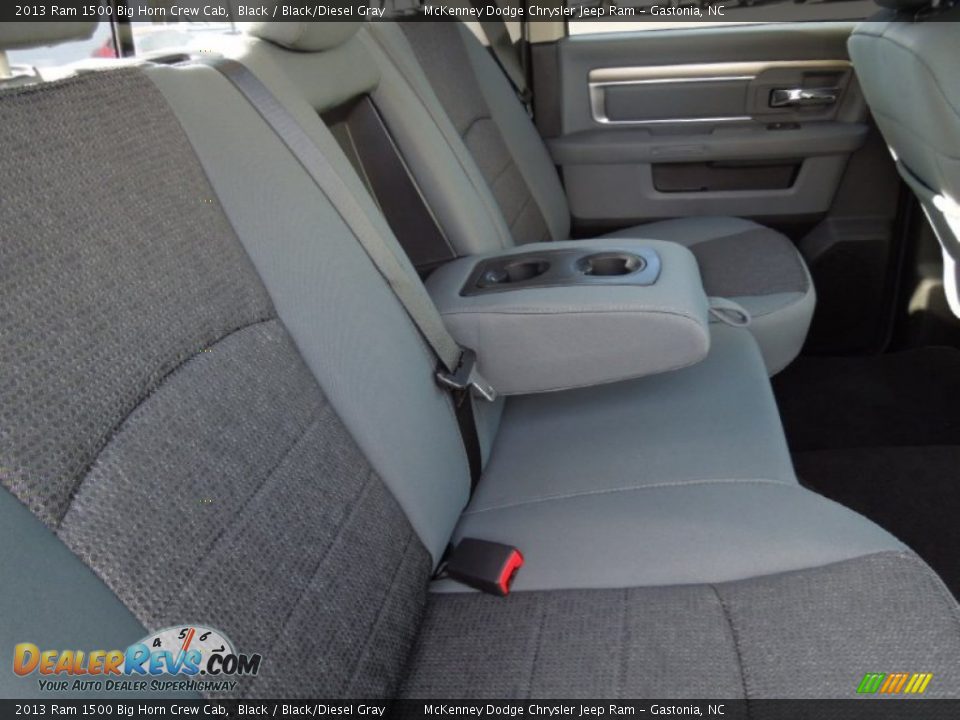 Rear Seat of 2013 Ram 1500 Big Horn Crew Cab Photo #23