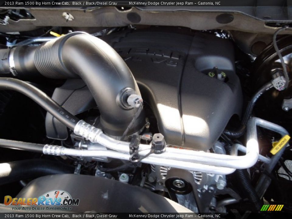 2013 Ram 1500 Big Horn Crew Cab Black / Black/Diesel Gray Photo #28