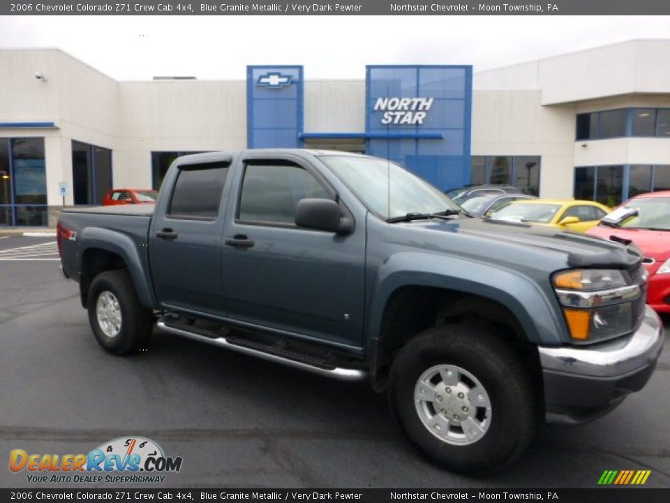 2006 Chevrolet Colorado Z71 Crew Cab 4x4 Blue Granite Metallic / Very Dark Pewter Photo #1