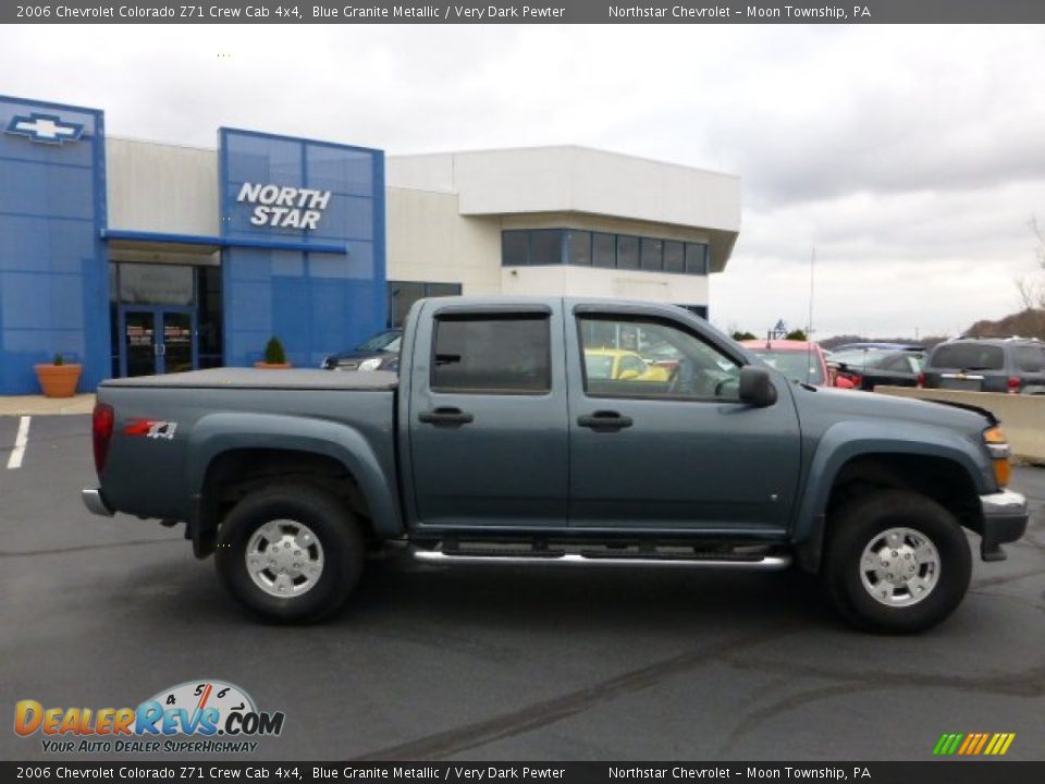 2006 Chevrolet Colorado Z71 Crew Cab 4x4 Blue Granite Metallic / Very Dark Pewter Photo #2